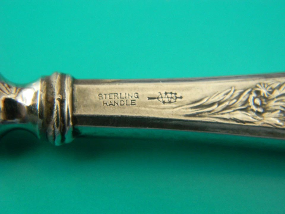 Antiguo esparcidor de cuchillos para niños Webster Sterling - Little Bo-Peep - 5 1/8" de largo Foto 3 de 4