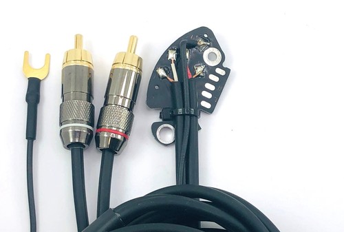 Technics Sl 1200 MK2 Cable Rca Phono 51 In. Fused With PCB Black And Cable Mass