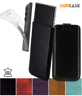 Suncase  Hülle Tasche Handytasche + Silikon Case für Samsung Galaxy S25 Ultra 5G