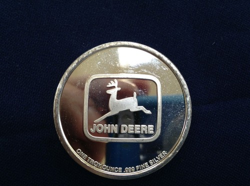 John Deere Modell 8100 Silber Kunstmedaille B0835 - Bild 3 von 4