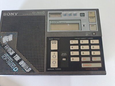 Sony ICF-7600D LM/MW/SW/FM Receiver Vintage Radio Japan As-Is