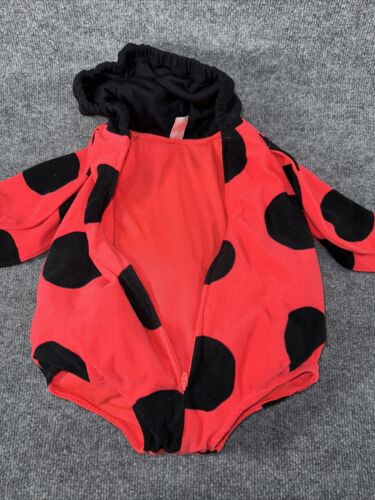 Carters Lady Bug Costume Infant Baby Sz 12 Months One Piece Soft Knit Halloween - Picture 3 of 5