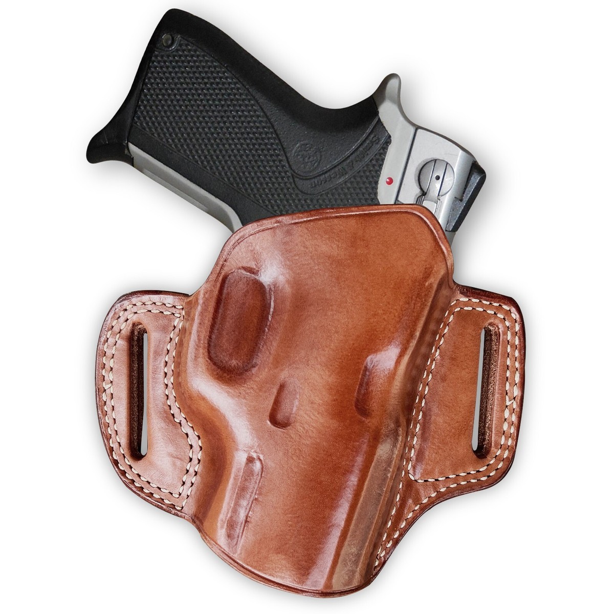 Leather Pancake Holster Fits, S&W Model 6906 (SQUARE T-Guard) 3.5