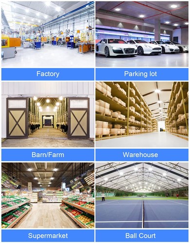 240W UFO LED High Bay Light Warehouse Factory Industrial Lighting Fixture UL DLC - Picture 8 of 8
