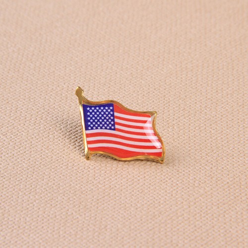 American Flag Lapel Waving Pin Proudly USA Tie Tack Badge Bag Brooch Decor A` - Picture 13 of 14
