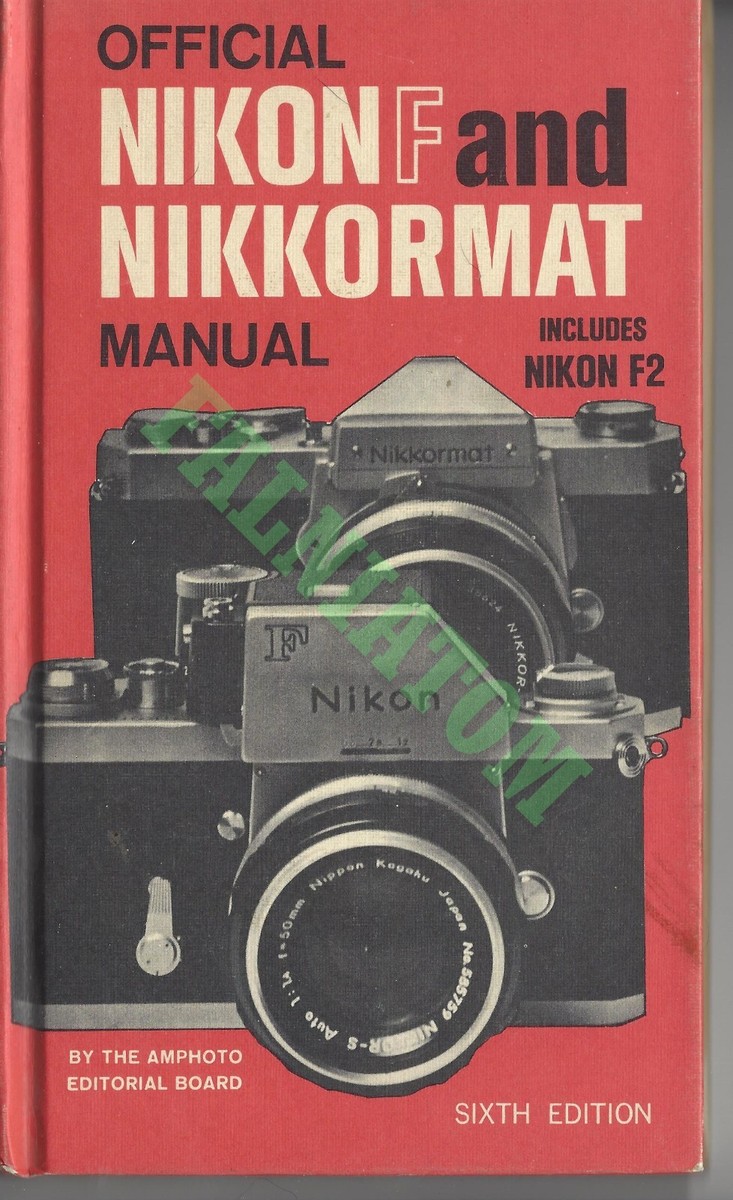 初版　ニコン　Nikon NIKOMAT manual Nikon Nikkormat Camera User Manual