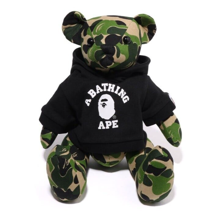 A BATHING APE ABC CAMO BEAR PLUSH DOLL 35cm Cotton Canvas A BATHING APE ABC CAMO BEAR PLUSH DOLL 35cm Cotton Canvas