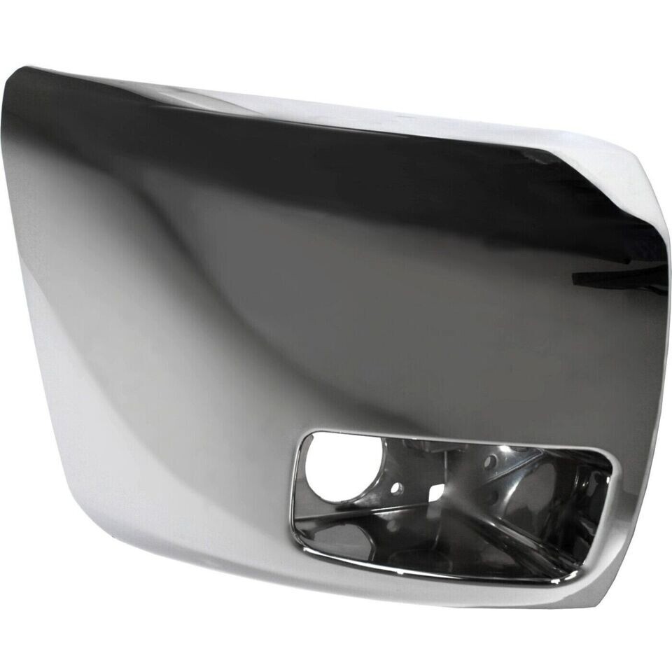 New Front Bumper End Chrome W/Fog Hole Left & Right For 2007