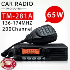  TM-281A FM Transceiver Mobile Radio Car Radio Station 136-174MHZ 10-50KM 65W US