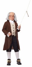 President Benjamin Franklin Patriotic Colonial Child Costume