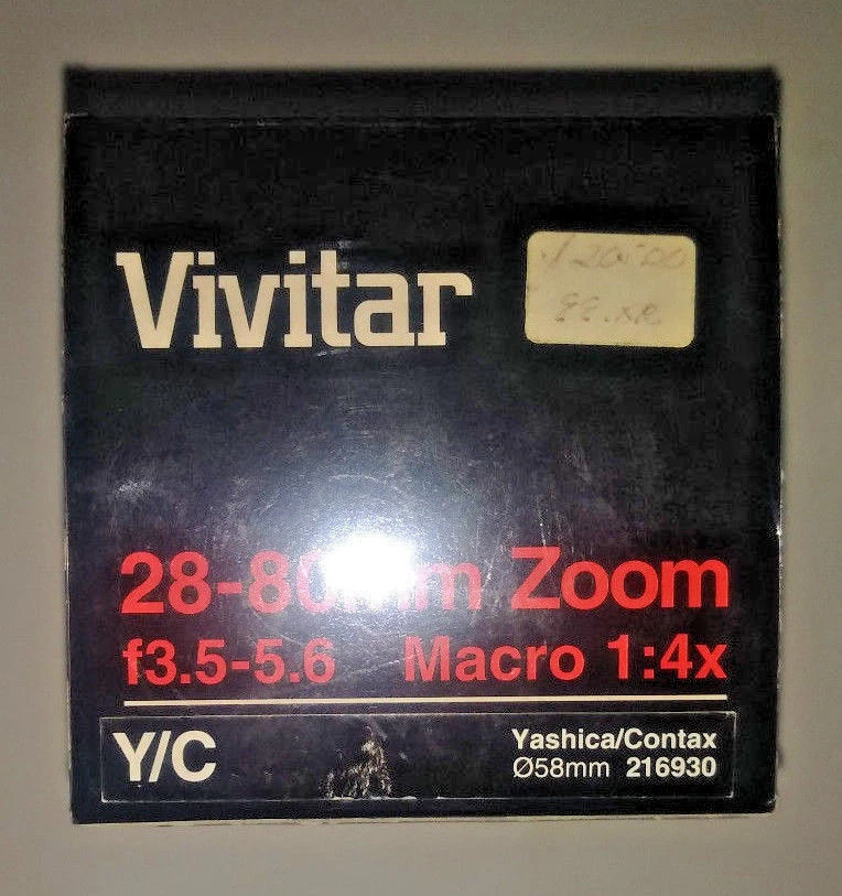 Vivitar 28-80mm/f3.5-5.6 Macro 1.4x Lens for Yashica (Brand New!) - Image 2 of 4