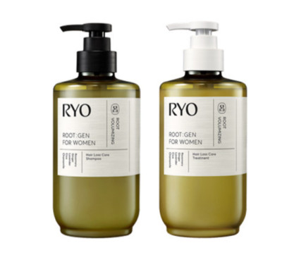 RYO ROOT:GEN for Women Root Volumizing Hair Loss Care 515ml Set (2 Items)