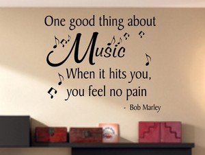 marley decal pain bob feel vinyl makes quote wall party music