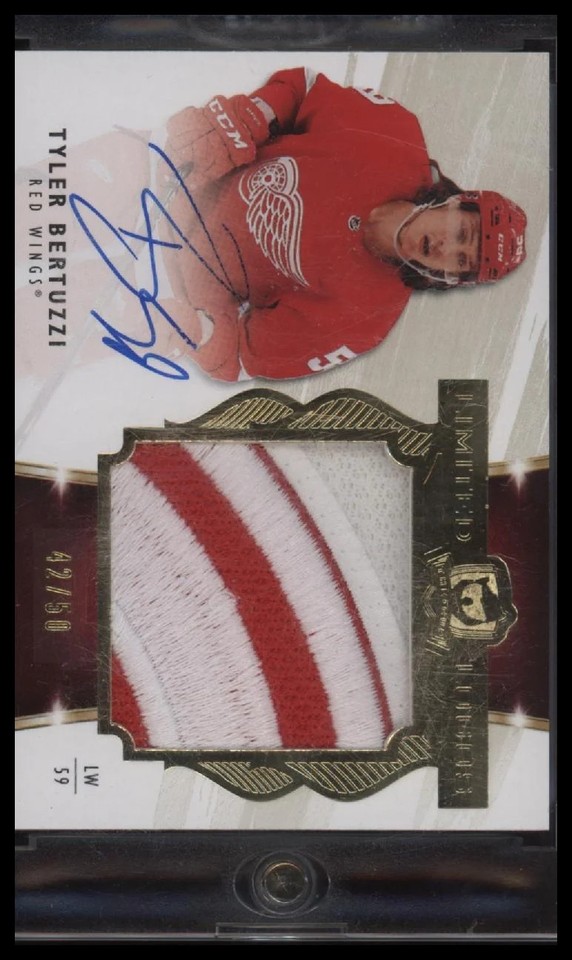 2019-20 Upper Deck The Cup Limited Logos Tyler Bertuzzi #/50 AU #LL-BE