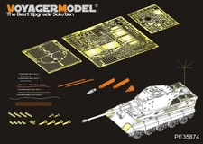 Voyager 1/35 PE35874 German King Tiger (Hensehel Turret) Detailing Set（For MENG）