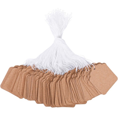 1000PCS Gift Tags with String Attached, 1.8 x 1.4 inch Kraft Paper Hang Tags ...