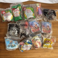 Vintage McDonald's Happy Meal Toys Lot Sealed Disney Mulan Tarzan Hercules Shrek