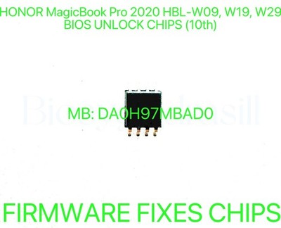 HONOR MagicBook Pro 2020 HBL-W09 HBL-W19 W29, NO PASSWORD BIOS CHIP DA0H97MBAD0