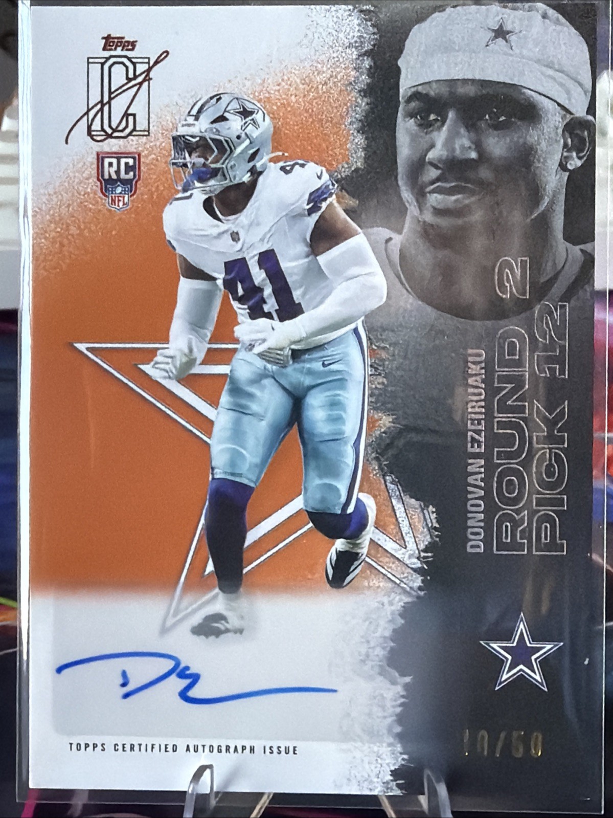Donovan Ezeiruaku Topps Signature Class #206 Orange