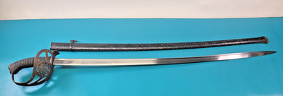 Argentine Cavalry Model 1898 Saber Sword + Scabbard WKC Solingen TR1871