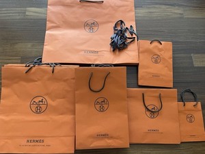 HERMES Luxury Shopping Gift Bags Lot of 25 Total Various Sizes