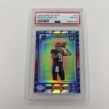 2024 Donruss Optic Michael Penix Jr Team Logos Rated Rookie /32 PSA 8 Falcons