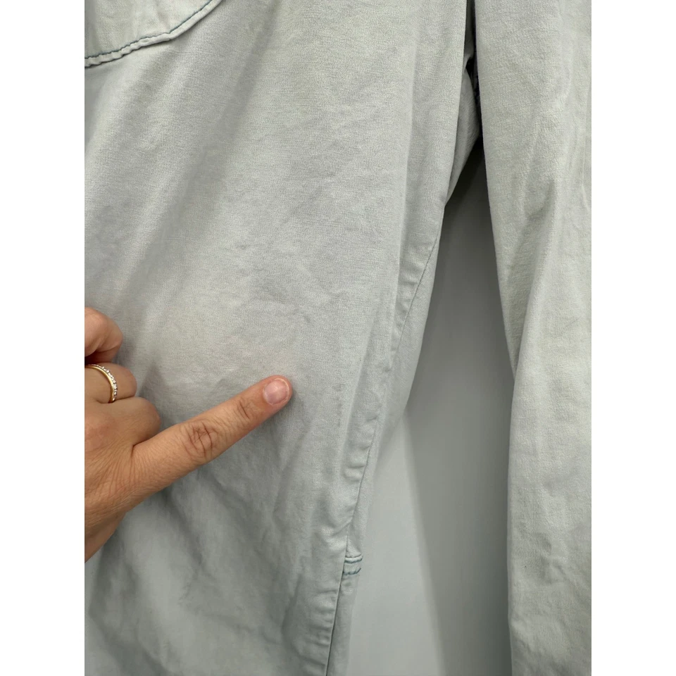 Pantalones cargo Anthropologie Hei Hei para mujer 10 grises recortados Y2K informales Foto 3 de 4