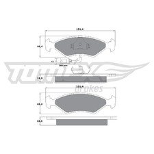 Satz Bremsbeläge Bremsklötze vorne für Ford Escort 3 GAA ALD AVA AWA 4 | 2396