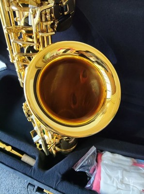 Sax Alto Saxophone Electrophoresis Gold professional YAS-62 With Mouthpiece