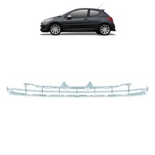 Gitter Blende Stoßstange für PEUGEOT 207 vorne oben verchromt 2006-2009