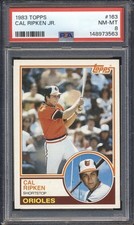 1983 Topps Baseball Cal Ripken Jr. #163 PSA 8 ORIOLES NM-MT HOF