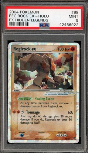 Regirock ex graded PSA 9 for sale on eBay