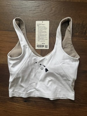 New Lululemon Align Tank Top Size 4 Hawaiian Islands New Rare White never used