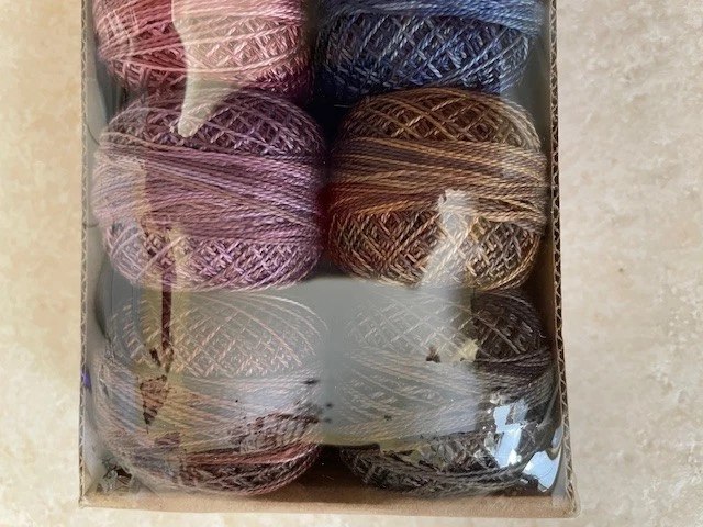 Valdani Pearl Cotton Thread Set of 12 Vintage Hues Set 1 NEW Embroidery DIY - Image 4 of 4