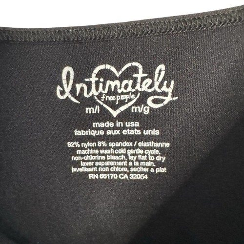 Mini abito slip nero senza cuciture Intimally Free People - Foto 2 di 4