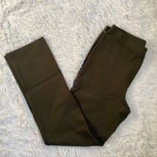 Quince Women’s Size 8 Tall Ultra Stretch Straight Leg Pants Olive Green 