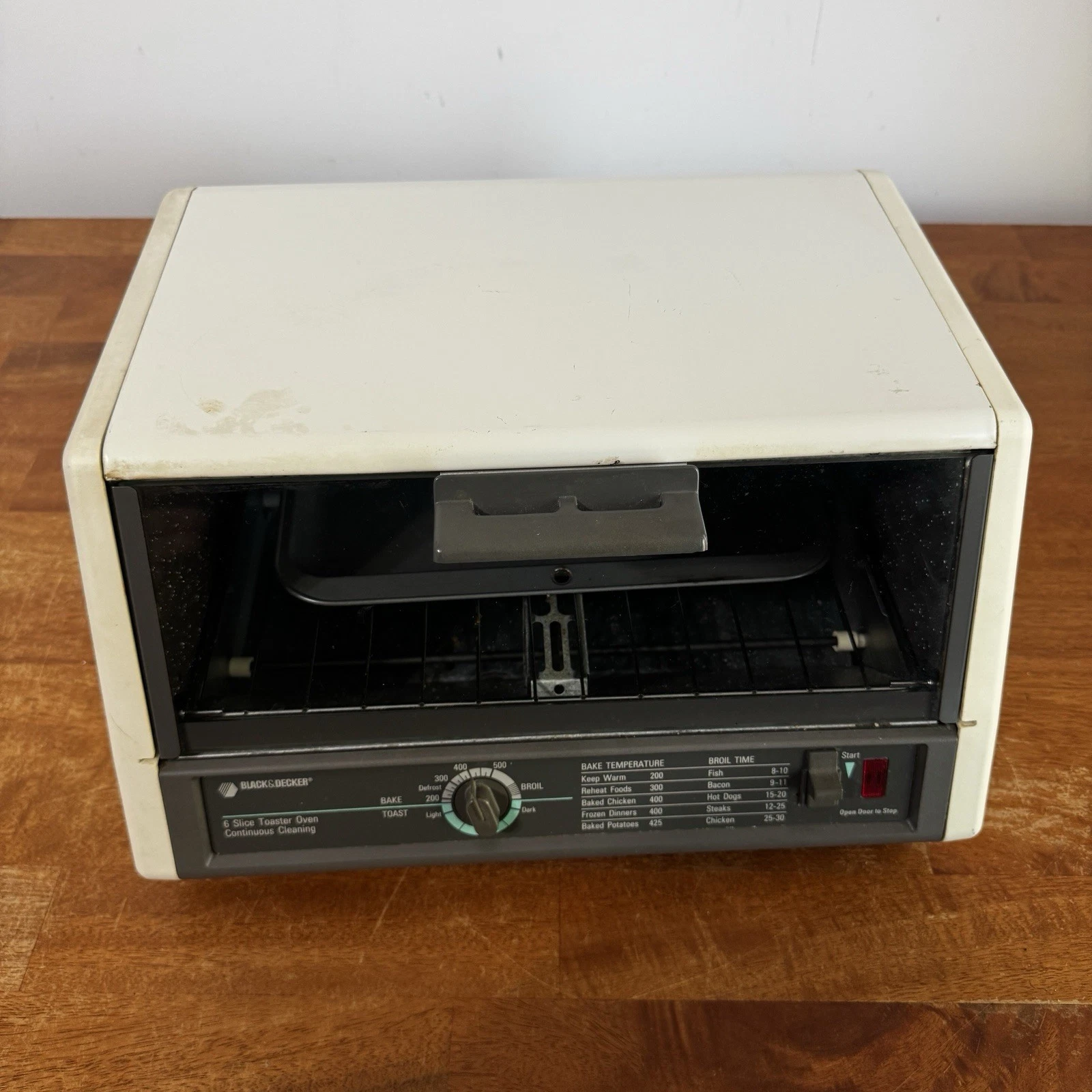 Black & Decker 6 slice toaster oven t660g-Ty1 Bake Broil Toast 1500 Watts Vtg