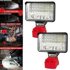 2 Pack 48 Led Work Light For Milwaukee M18 Battery With Usb Output 2 Pack 48 Led Work Light For Milwaukee M18 Battery With Usb Output