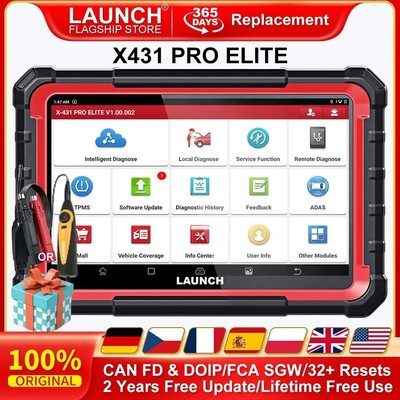 2025 Launch X431 Pro Elite Pro5 V5.0 Auto Diagnosegerät OBD2 Scanner Steuergerät Codierung
