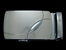 UC07124 VERY COOL  ABSTRACT  SILVERTONE FASHION ART BELT BUCKLE