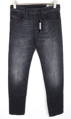 DIESEL Buster 087AM Herren Jeans W28/L32 Slim-Tapered dunkelgrau Baumwolle Stretch *