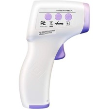 No-Touch Forehead Thermometer, Infrared Thermometer for Adults and white