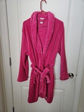 Women's Plush Pink Robe - One Size Fits Most with Belt