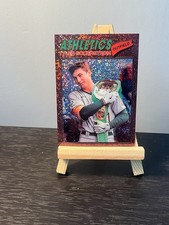 Tyler Soderstrom 2026 Topps Heritage Chrome Burgundy Sparkle #101 SP Athletics