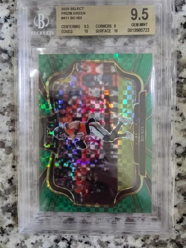 2025 panini select bo nix green field level 4/5