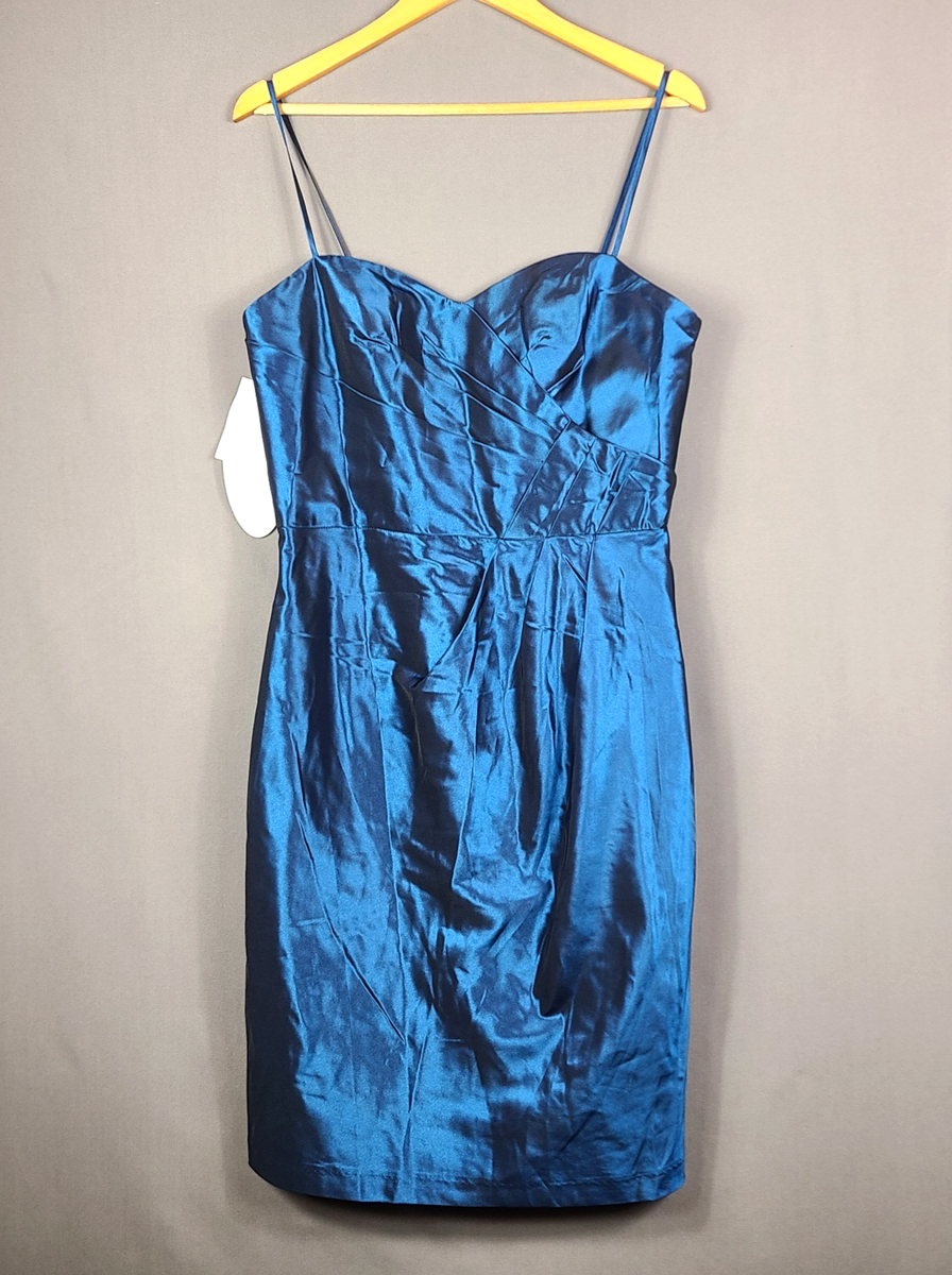 alfred angelo bridesmaid dress prices NWT 7191 Blue Moon Ruched Formal Cocktail Size 14 Lace