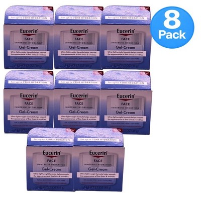Eucerin Face Immersive Hydration Gel-Cream Moisturizer 1.7oz 8 Pack New