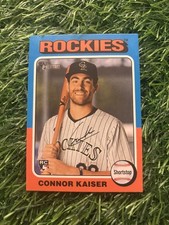 2024 Topps Heritage High Number Connor Kaiser High Number SP RC #700- Rockies