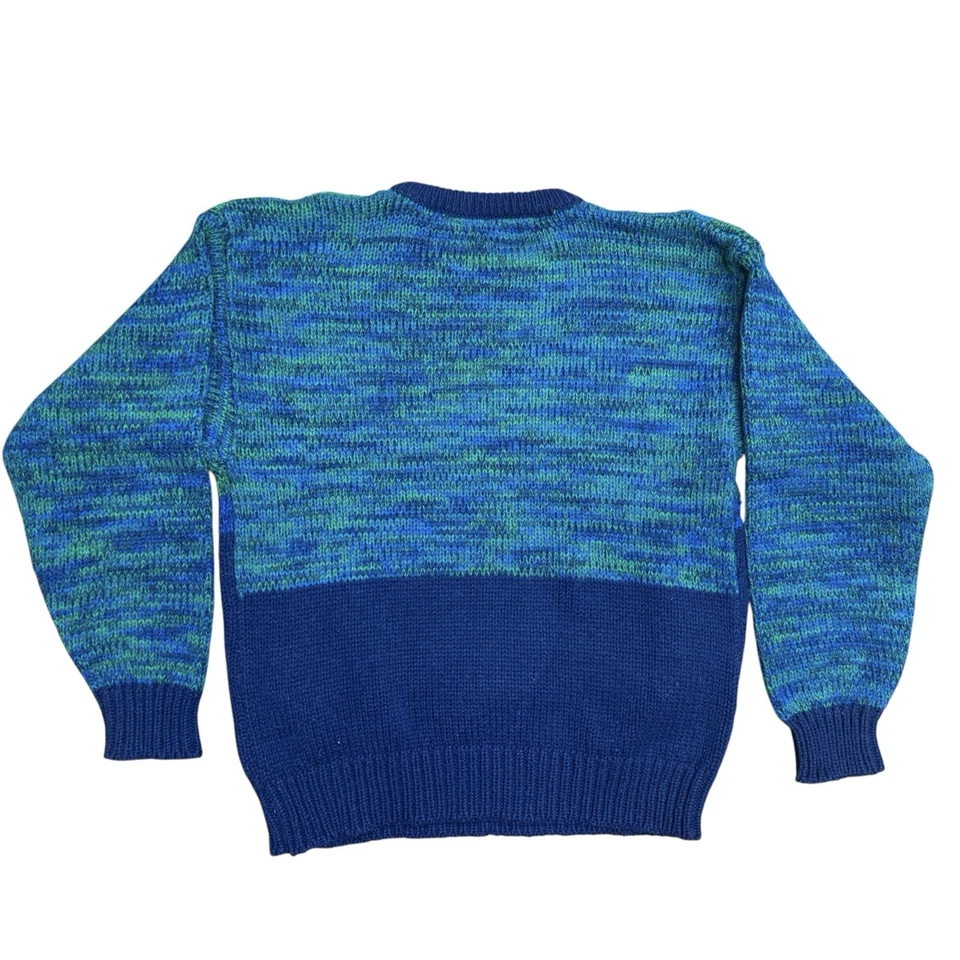 Suéter a Cuadros 3D Oveja Mujer Talla S Vintage Cuello Redondo Tejido Pullover Abuela Núcleo Foto 4 de 4