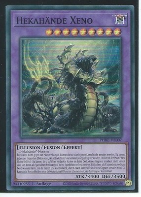 YU GI OH HEKAHÄNDE XENO  PHRE-DE007  SUPER RARE 1.AUFLAGE